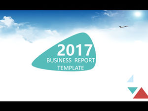 Atmosferyczne praktyczne podsumowanie raportu biznesowego z 2017 r. I szablon ppt planu pracy (pełna wersja)