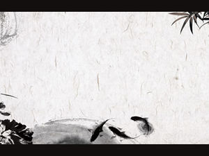 4个典雅的怀旧中国风宽屏ppt背景图片模板