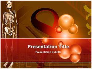 Plantilla ppt de promoción de prevención y explicación del conocimiento de la enfermedad del SIDA (VIH)