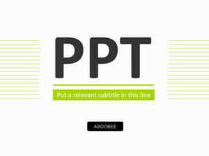 얇은 라인 간단하고 아름다운 비즈니스 작업 보고서 요약 PPT 템플릿
