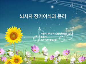 Spring flowers spring melody spring ppt template