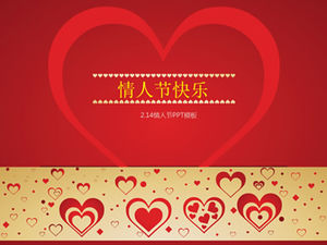 Selamat Hari Valentine-penuh cinta template kartu ucapan Hari Valentine ppt