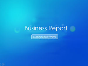 Blue sky and white clouds simple work report business ppt template