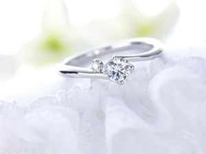 Anello di diamanti corona capelli carta matrimonio matrimonio modello ppt