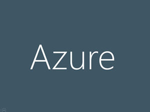 Ultra-simple European and American style Azure chief technology officer's speech ppt template