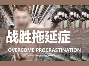 Plantilla ppt de notas de lectura "Superar la procrastinación"
