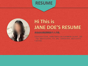Warm woolen knitted background is a beautiful job application resume ppt template suitable for girls