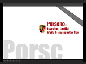 Modèle ppt de l'industrie automobile et analyse de marché du produit de la culture Porsche