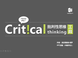 Szablon ppt do czytania notatek „Critical Thinking Tools”