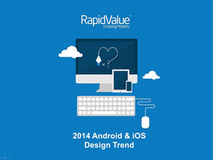 Android and Ios interface design trend analysis European and American style ppt template
