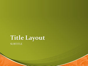 Spatial thin line creative simple green widescreen background ppt template