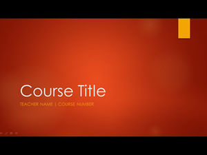 Concise European and American style orange red background ppt template
