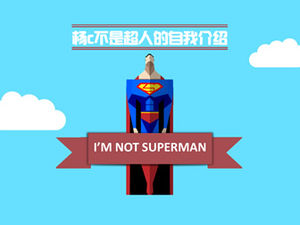 Plantilla ppt de currículum vitae personal creativo de superman