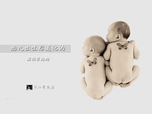 出生後の胎児の退化した解剖学的構造-個人的な宿題の教室でのプレゼンテーション用のシンプルなpptテンプレート
