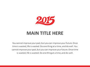 Plantilla ppt de plan de trabajo de estilo simple y plano 2015