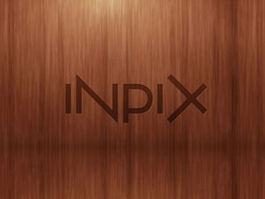 Kore INPIX şirketi güzel moda ahşap tahıl arka plan ppt şablonu