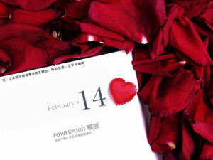 Rose Lover 14 กุมภาพันธ์วันวาเลนไทน์เทมเพลต ppt