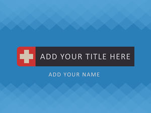 Medical and medical industry flat ppt template
