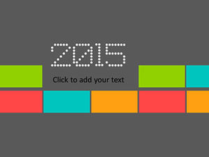 Plantilla ppt dinámica de coincidencia de colores adecuada para el plan de trabajo de 2015