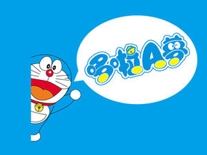 ドラえもんティンカーベルかわいい漫画のテーマpptテンプレート