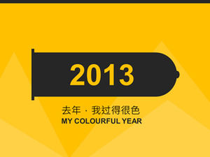 Year-end personal summary of fresh graduate ppt design master Awen