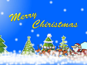 Snowflake Christmas tree Santa Claus Merry Christmas gorgeous dynamic title animation template