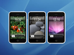 Template ppt presentasi simulasi promosi produk iPhone