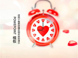 Cinta jam alarm cinta romantis template ppt memori waktu