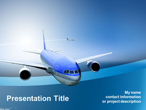 Suitable for air passenger transportation and freight transportation ppt template
