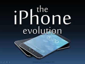 iphone6 ​​Handy blau schwarz Technologie Sinn ppt Vorlage