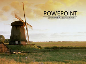 Ranch windmill ppt template