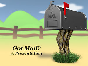 Mailbox letter mailppt template