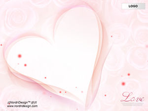 Liebe rosa rosa Hintergrund ppt Vorlage