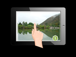 iPad Touch Browsing-Effekt ppt Produktion Tutorial