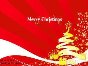 Świętuj Boże Narodzenie uroczysty czerwony szablon ppt