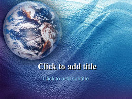 地球海洋经典商务ppt模板