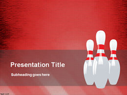 Bowling sport ppt template