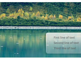 Pond waterscape ppt template