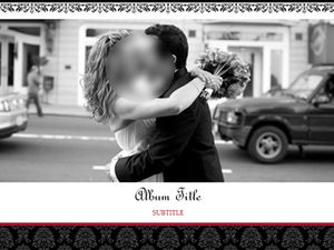 European and American style wedding theme ppt template