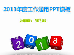 Modèle PPT de résumé des travaux de fin d'année 2013