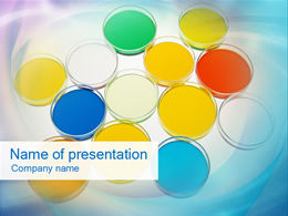 Beautiful color paint dazzling background ppt template