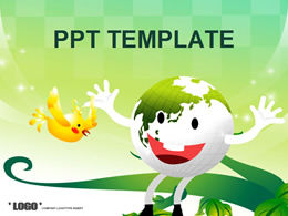 Protect the environment, care for the earth, public welfare ppt template