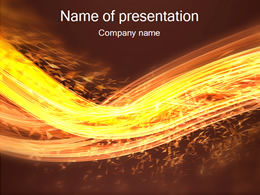 Flame light speed PPT background template