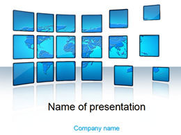TV wall ppt template