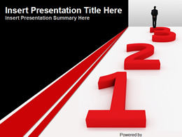 One two three ladder digital business ppt template