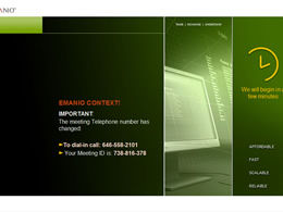 美麗的寬屏綠色商務PPT模板