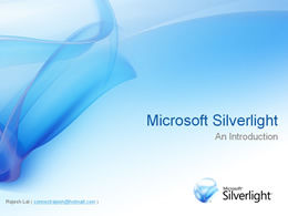 Microsoft Silverlight Modello ppt del prodotto Microsoft