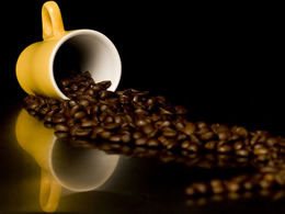 Modèle ppt de grain de café