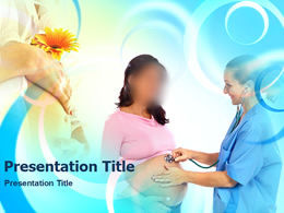 Pregnant women health examination ppt template
