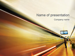 Subway station ppt template